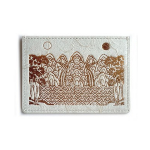 Hanji Leather Card Wallet (Ilwolobongdo)