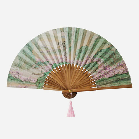 Folding fan(Boating to Peach Blossom Spring)