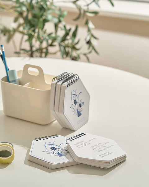 Spiral Notepad (Porcelain Blue Floral)