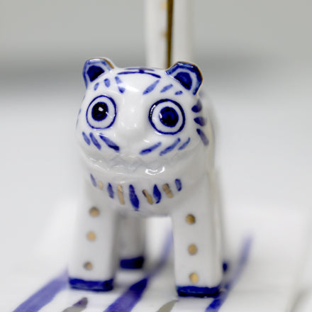 Blue and White Porcelain Tiger (Incense)