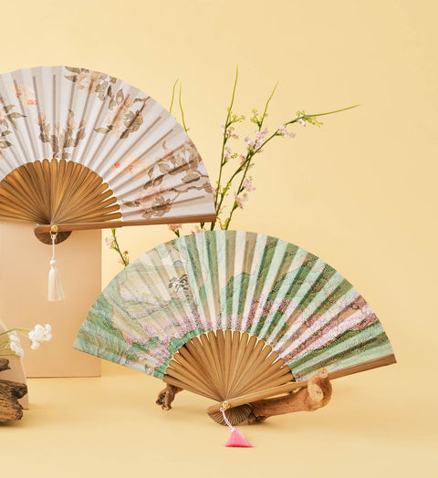 Folding fan(Boating to Peach Blossom Spring)