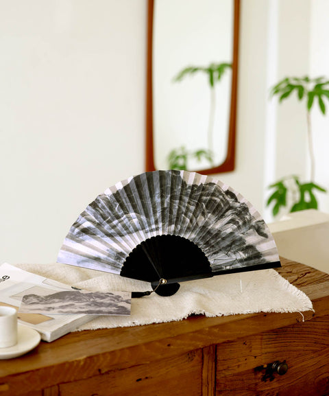 Folding fan (Clearing after Rain on Mount Inwang)