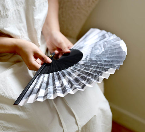 Folding fan (Clearing after Rain on Mount Inwang)