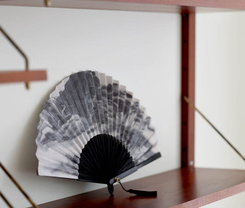Folding fan (Clearing after Rain on Mount Inwang)