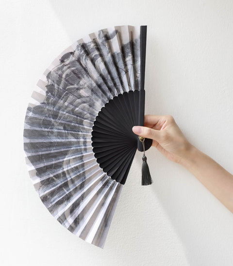 Folding fan (Clearing after Rain on Mount Inwang)