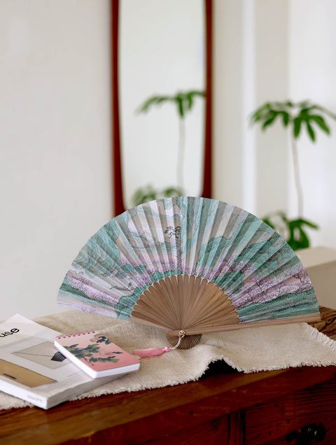 Folding fan(Boating to Peach Blossom Spring)