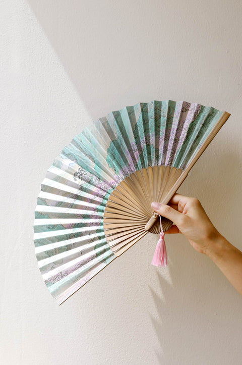 Folding fan(Boating to Peach Blossom Spring)