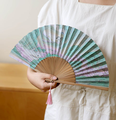 Folding fan(Boating to Peach Blossom Spring)