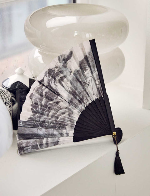 Folding fan (Clearing after Rain on Mount Inwang)