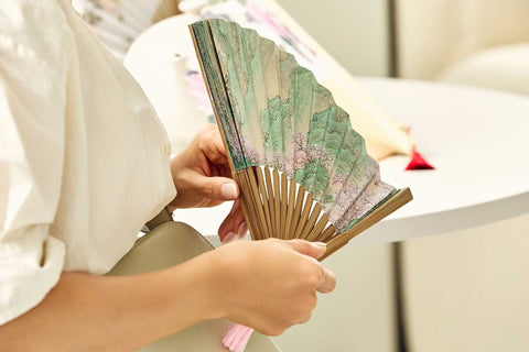 Folding fan(Boating to Peach Blossom Spring)