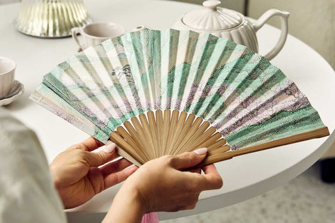 Folding fan(Boating to Peach Blossom Spring)