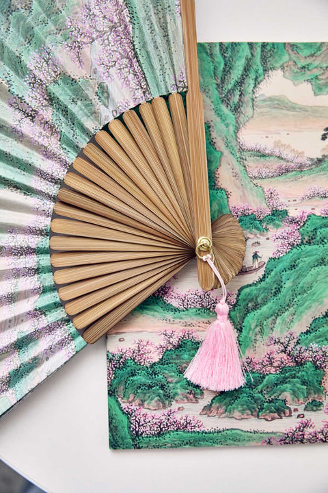 Folding fan(Boating to Peach Blossom Spring)