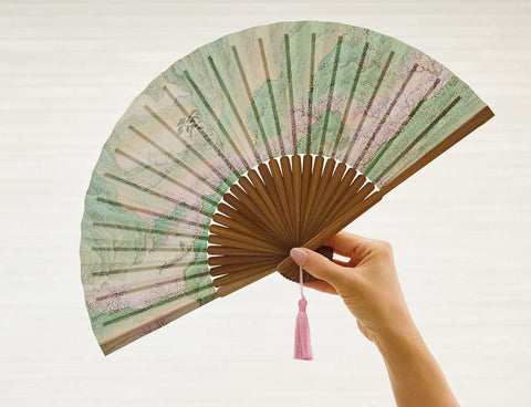 Folding fan(Boating to Peach Blossom Spring)