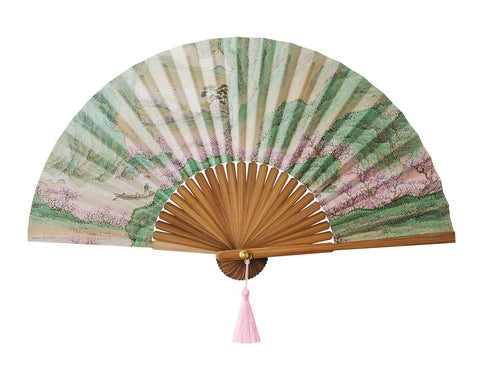 Folding fan(Boating to Peach Blossom Spring)