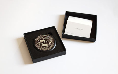 Hand Mirror (Mother of Pearl Tiger)