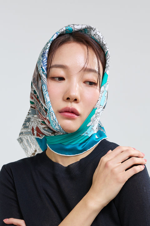 Scarf (Baegak Chunhyodo, Green)