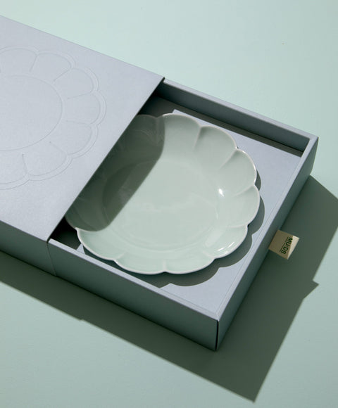 Celadon Dish (Flower Shape)