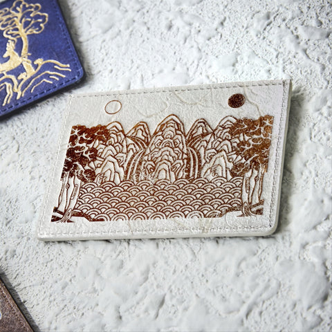 Hanji Leather Card Wallet (Ilwolobongdo)