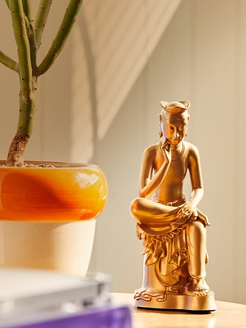 Miniature de Bohisattva pensif