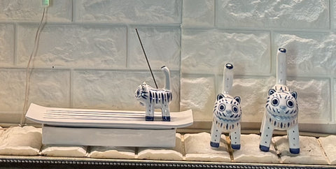 Blue and White Porcelain Tiger (Incense)