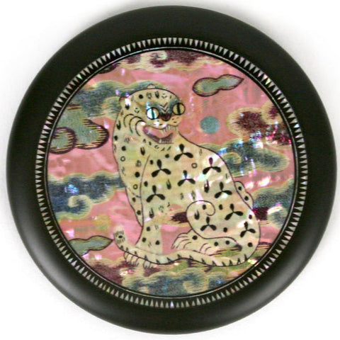Hand Mirror (Embroidered Tiger)