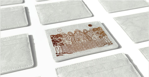 Hanji Leather Card Wallet (Ilwolobongdo)