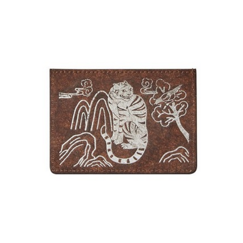 Hanji Leather Card Wallet (Brown)