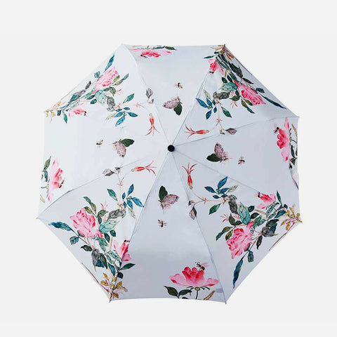 Parapluie (Papillons et fleurs « Baek Eun-bae »_bleu)