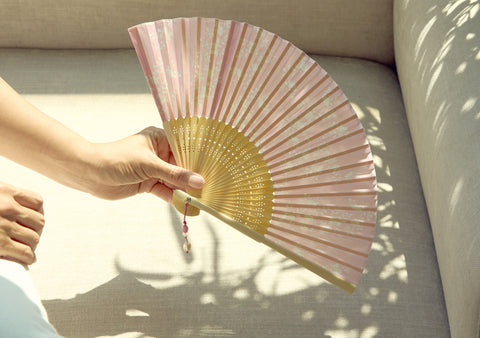 Fabric Fan (pink)