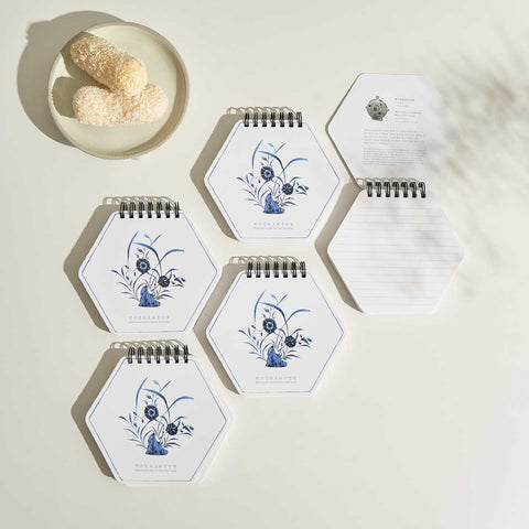 Spiral Notepad (Porcelain Blue Floral)