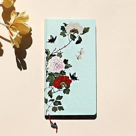 Flowers and Butterflies Special Hardcover Notebook(Mint)