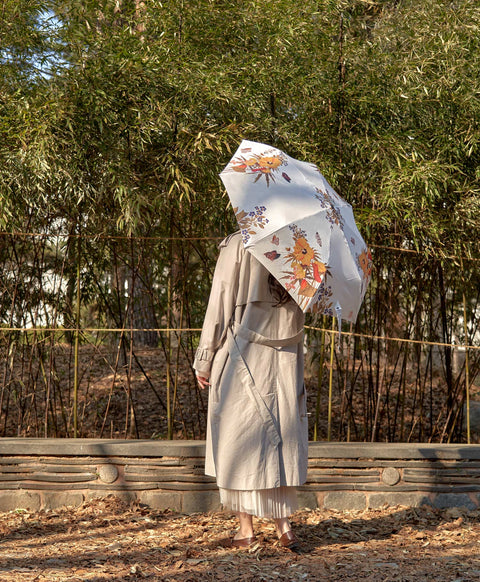 Umbrella('Nam Il-ho' Yellow Flowers_white)