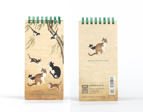 Spiral Notepad(Willow Tree and Cats)