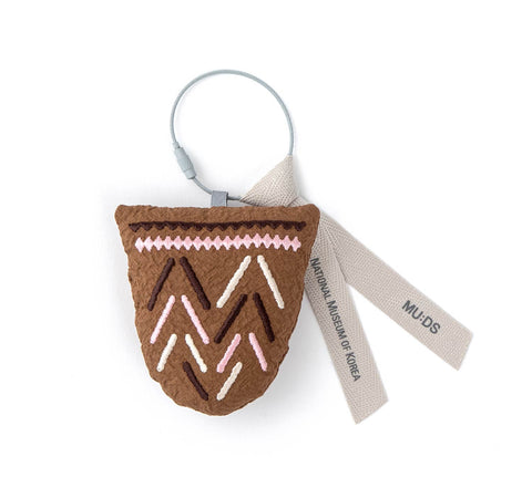 Keyring(Comb-pattern Pottery)