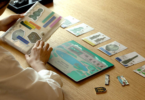 Livre de coloriage d'autocollants de la collection du Musée national de Corée 