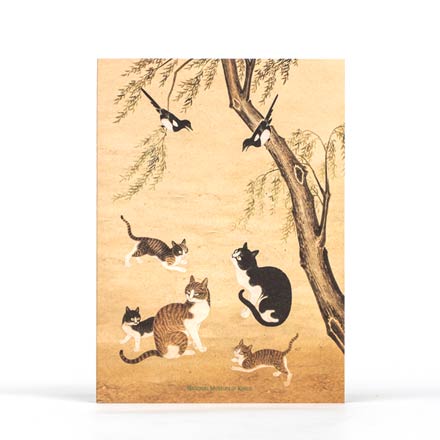 Lined Notebook(Willow Tree and Cats)