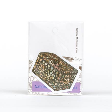 Sticker(Box with lotus scroll design) – National Museum Goods MU:DS