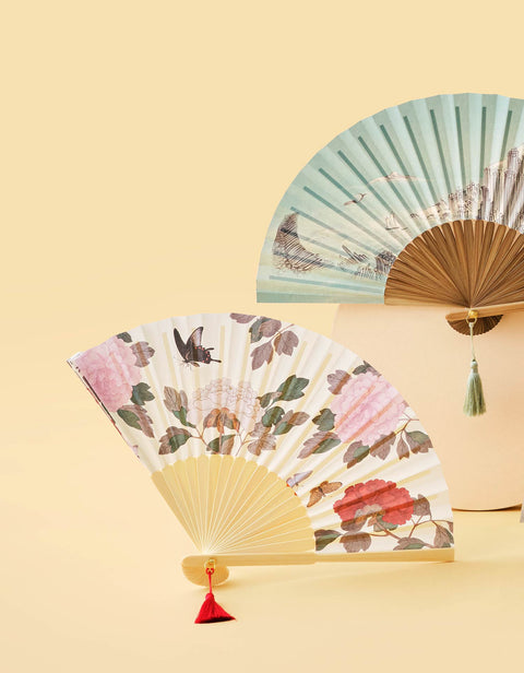 Folding Fan(Flowers and Butterflies)