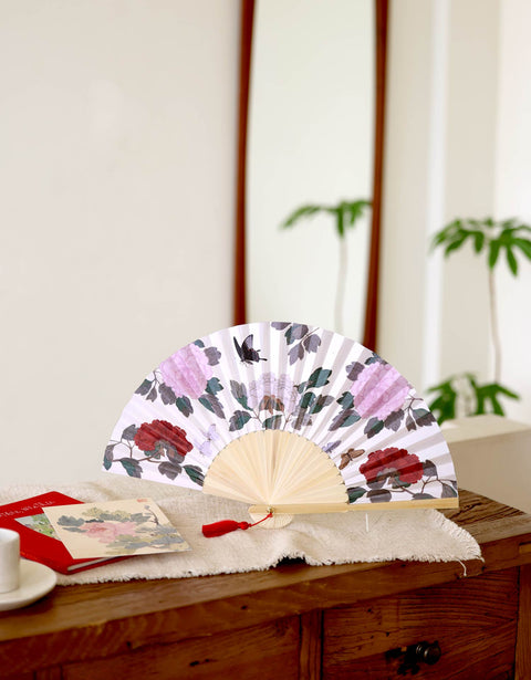 Folding Fan(Flowers and Butterflies)