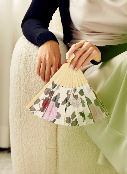 Folding Fan(Flowers and Butterflies)