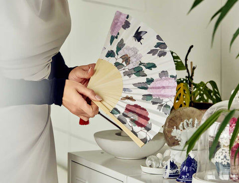 Folding Fan(Flowers and Butterflies)