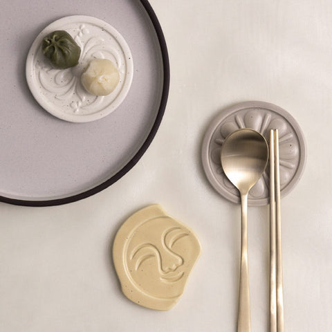 Spoon&Chopstick Rest Set (Sumaksae, 3p)