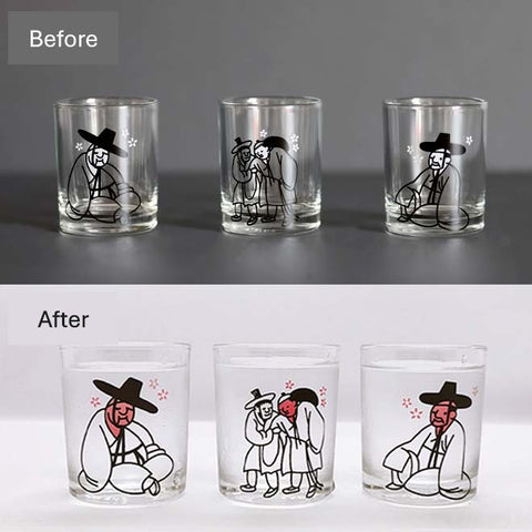 Changing Soju Glass Set(Tipsy Scholar Color)