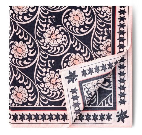 Folding Fan & Handkerchief Set (Peony)