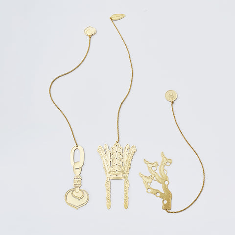Silla Gold Crown Bookmark Set