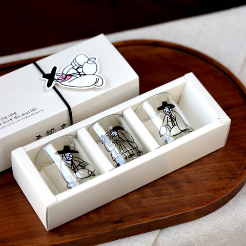 Changing Soju Glass Set(Tipsy Scholar Color)