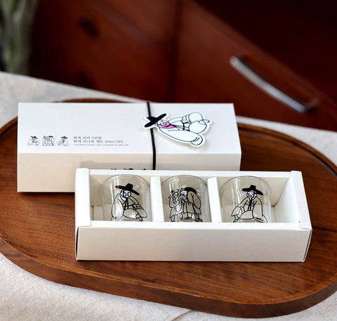 Changing Soju Glass Set(Tipsy Scholar Color)