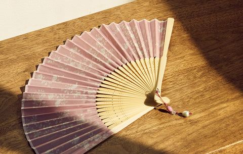 Fabric Fan (pink)