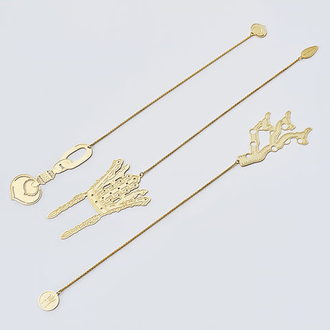 Silla Gold Crown Bookmark Set