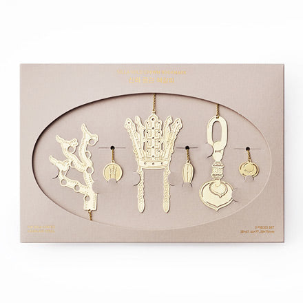 Silla Gold Crown Bookmark Set